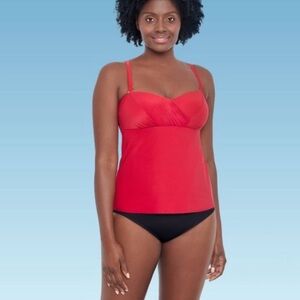NWT DREAMSUIT Removable Strap Tankini Top